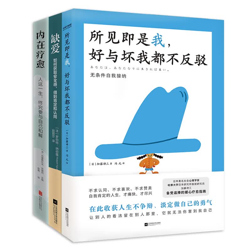 内心疗愈指南3册套装：所见即是我，好与坏我都不反驳+缺爱+内在疗愈