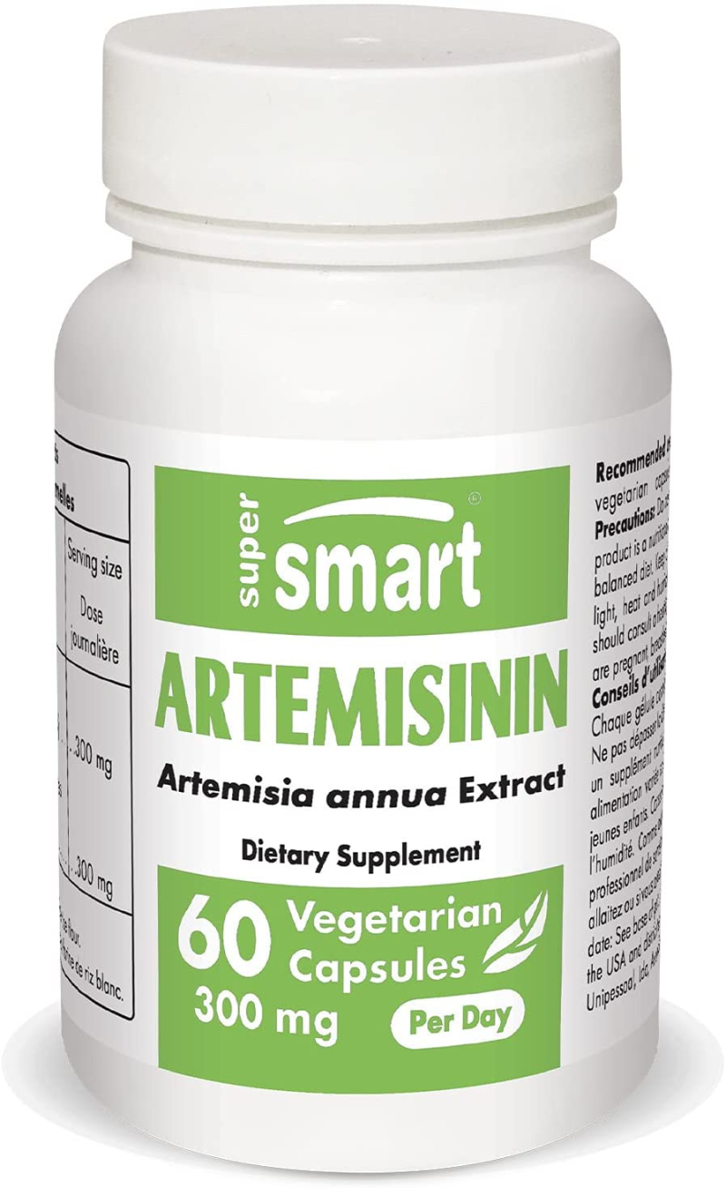 美国直邮 supersmart artemisinin 青蒿素胶囊150mg60粒宓蝶