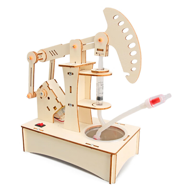 小制作儿童创意diy物理实验科学教具手工材料steam教育 t-m233抽油机