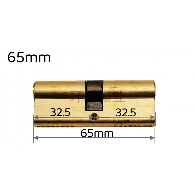 全铜防盗门锁芯ab步阳门锁芯入户门锁芯大门锁芯定制 65=32.5 32.