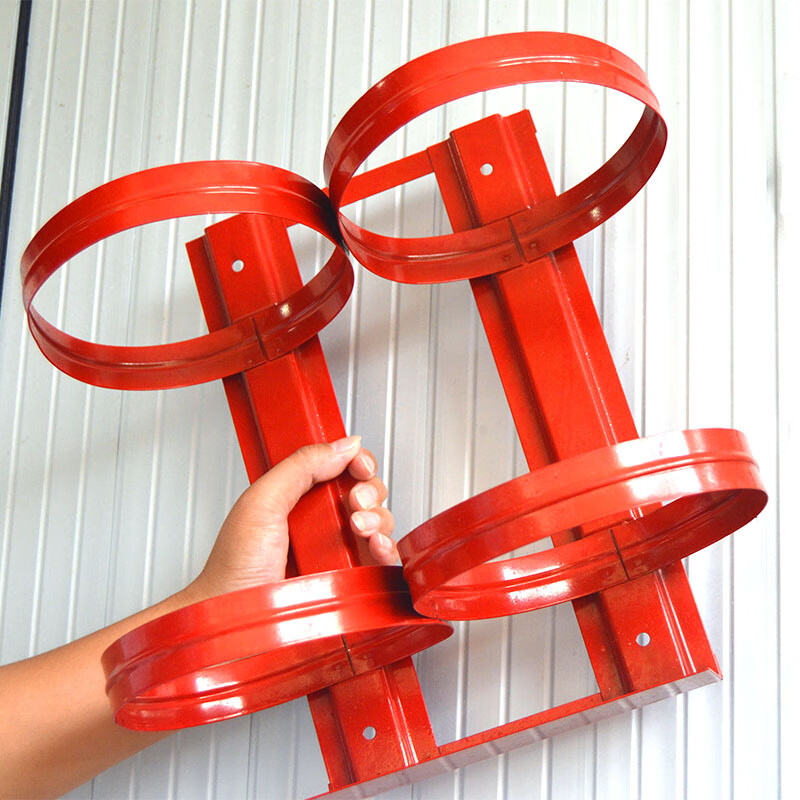 锦赞手提式干灭火器架子挂墙上固定支架消防器材公斤挂钩放置架 灭火