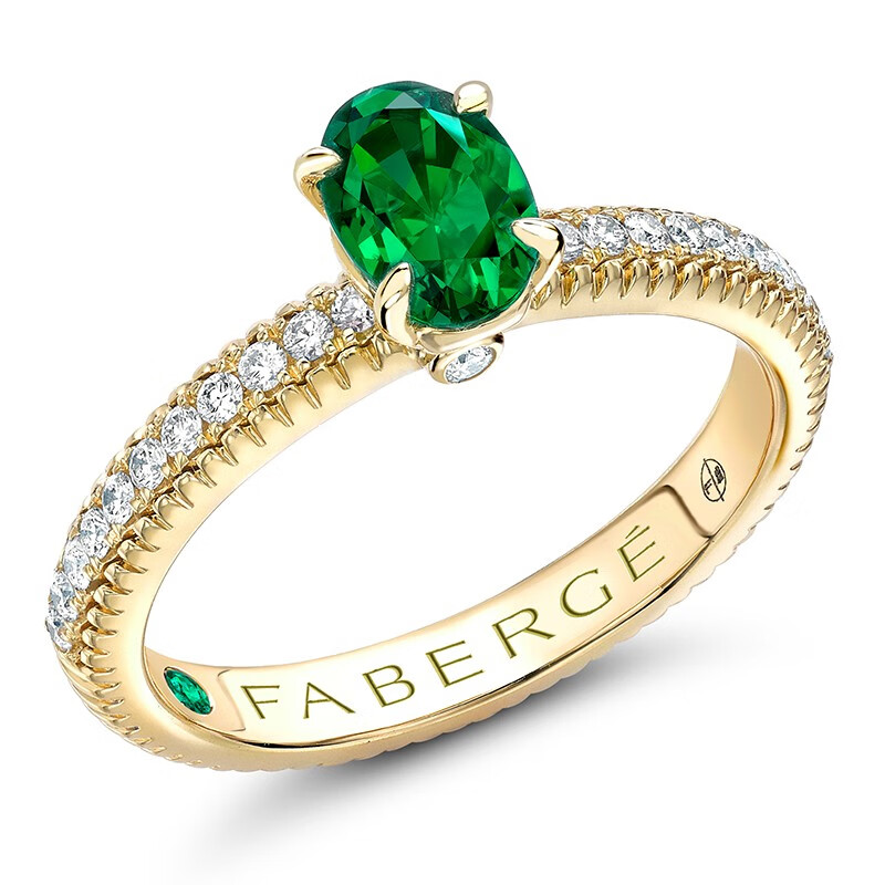 faberge18k金彩宝戒指colours of love爱彩系列钻石红宝石蓝宝石女士