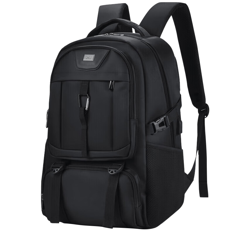 七匹狼旅行雙肩包大容量男旅行背包書包簡約書包初中生出差背包