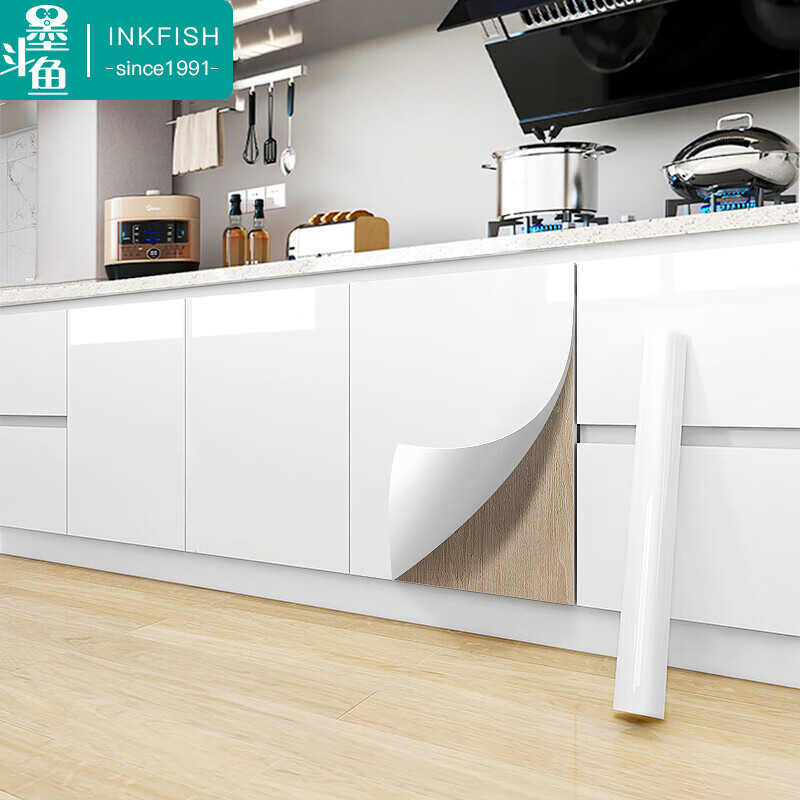 墨斗鱼橱柜烤漆贴纸家具翻新衣柜贴膜桌面改色自粘厨房加厚防油防水0031属于什么档次？