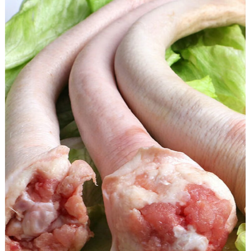 万鲜王新鲜猪尾巴6根整根农家土猪肉现杀生鲜约1000克左右