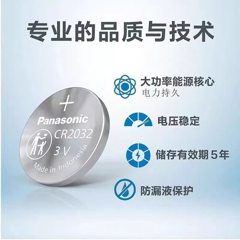 松下比亚迪方程豹5钥匙电池豹5专用豹五豹8豹3汽车遥控器锁匙电磁子 方程豹专用2粒