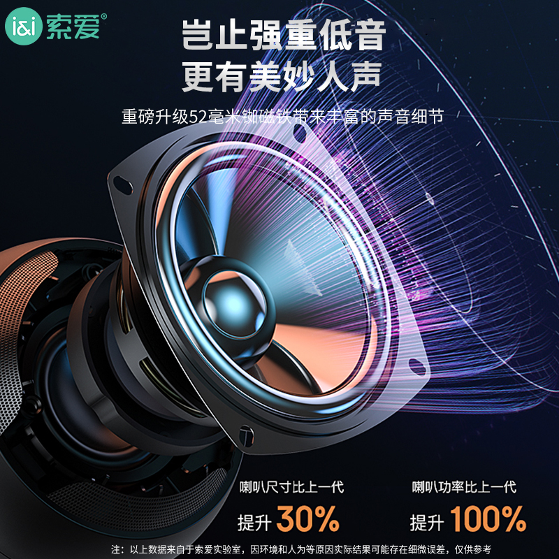 索爱（soaiy）E30 蓝牙音箱 无线音响迷你便携插卡手机电脑微信收款扩音器低音炮 典雅黑