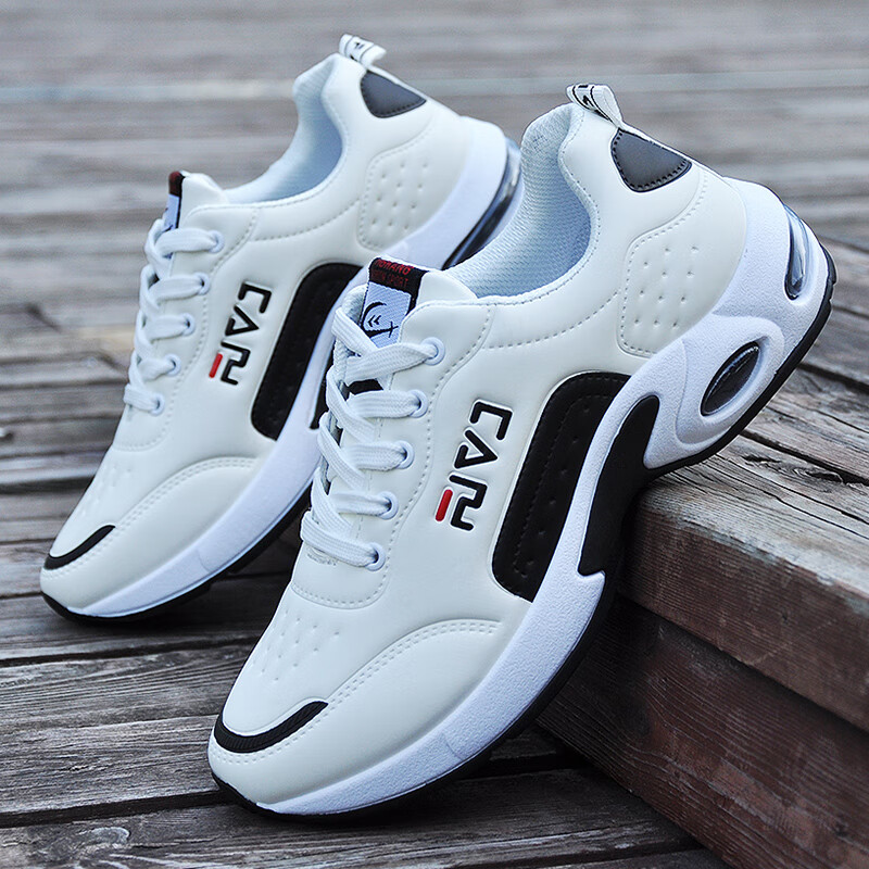 减震跑鞋皮面防水休闲鞋nike 乳白色 8807标准码 39 码增高款5cm码内