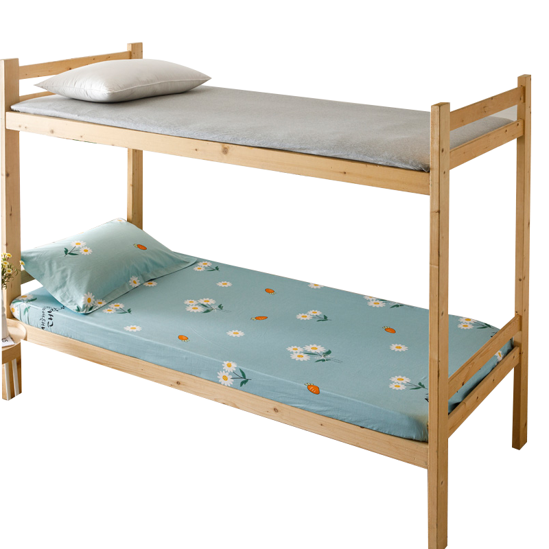 恒源祥全棉床笠罩单件 学生宿舍隔脏床垫保护套单人寝室床套 120*200cm