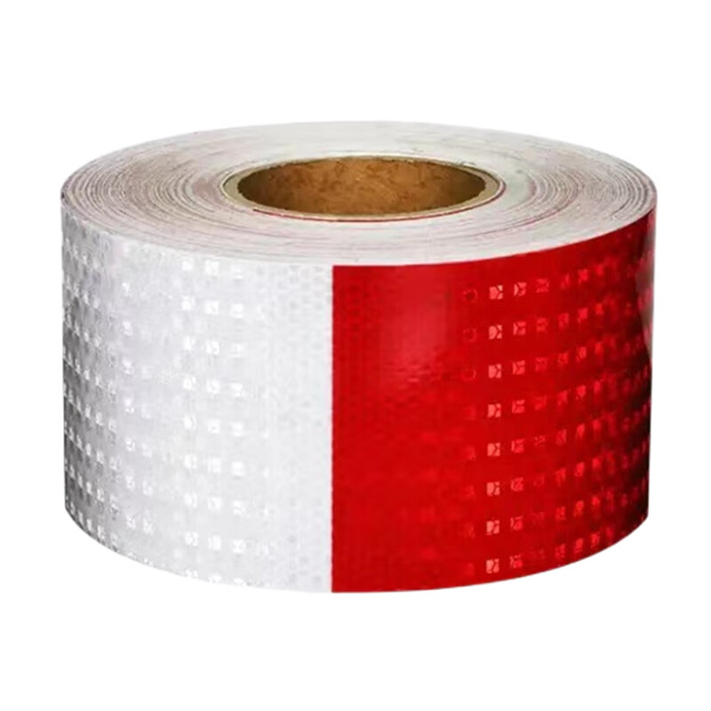 京采无忧 10cm宽红白竖纹-3米 竖纹反光贴 高亮夜间防撞警示反光条贴