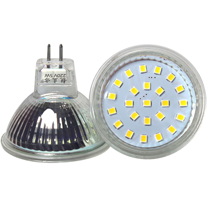 ������led�컨����220v±�صƱ���ŵ�ѹ12v��Ʋ���mr11Ͳ�ƹ�Դ���� MR16 5W��220V��ֱ��50mm �׹�6500K 12.2Ԫ