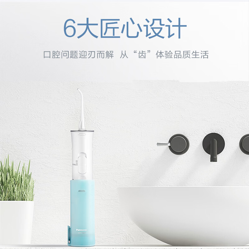 松下（Panasonic）冲牙器 洗牙器 水牙线  全身水洗 便携式设计 EW-ADJ4-A405 【新年礼物】