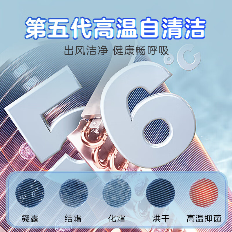 统帅（Leader）3匹空调海尔智家出品 超省电元气 新一级变频立式空调柜机KFR-72LW/03LKC81TU1国家补贴以旧换新