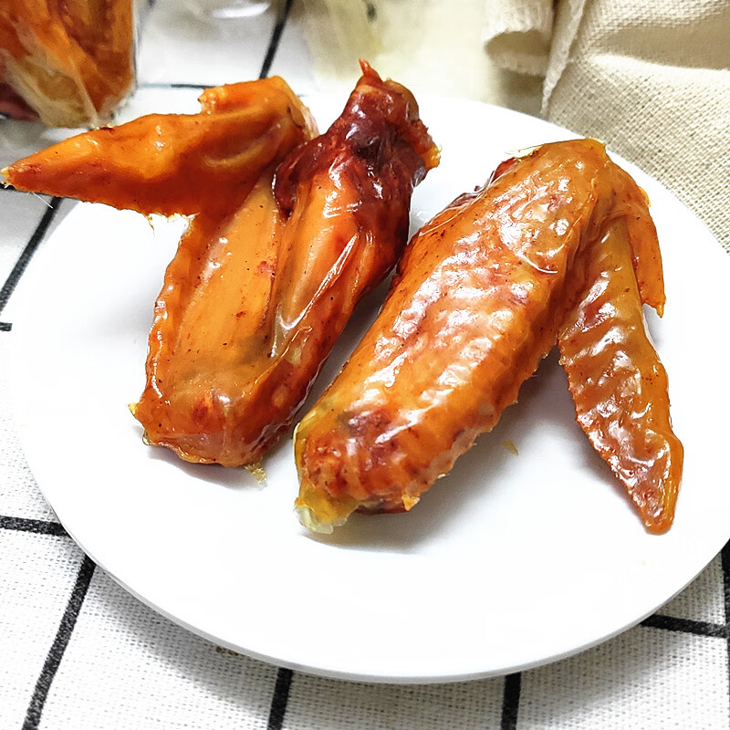 休闲零食系列 脆皮烤鸡翅原味500克 3口味可选宓蝶 脆皮鸡翅原味500克