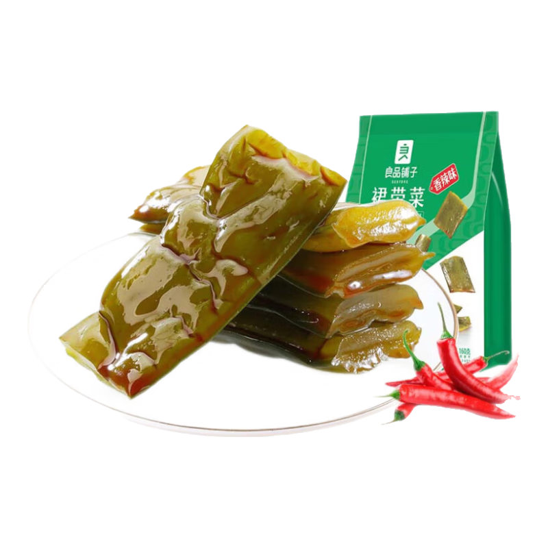 良品铺子 裙带菜160g香辣海白菜海木耳海鲜辣味休闲零食小吃即食下饭