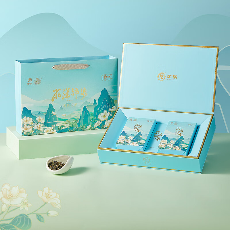 猴王牌茉莉花茶 春茶2024年新茶 花漾锦绣 茶叶礼盒送礼 200克*1盒