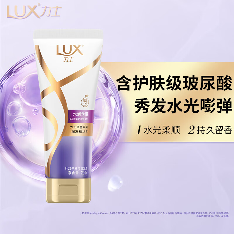 力士(LUX)玻尿酸护发素 水润丝滑胶原蛋白 200G 持久留香属于什么档次？