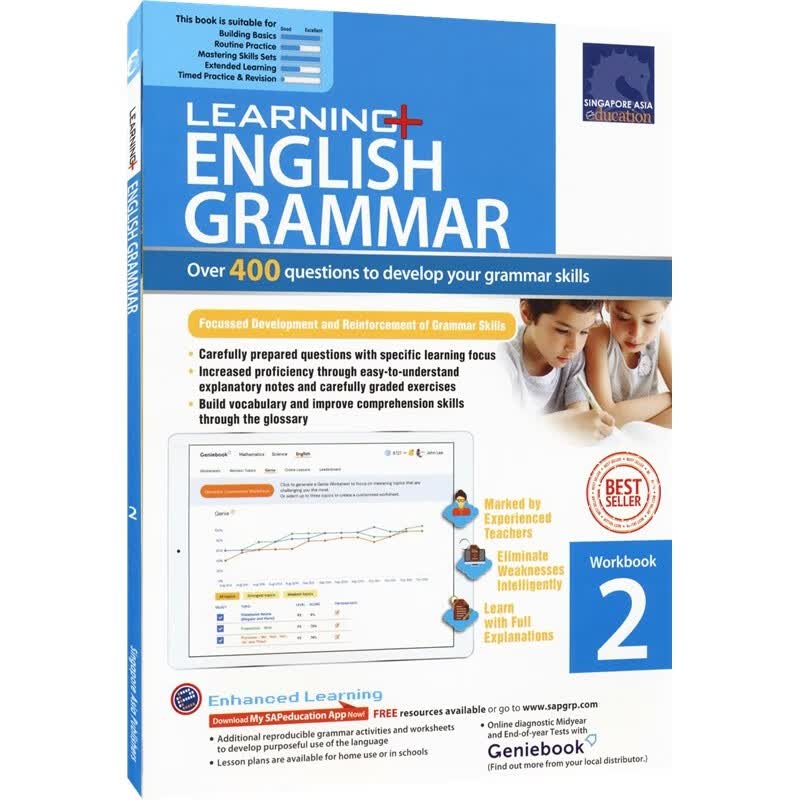 新加坡英语SAP Learning English Grammar学习系列英语语法学习 基础版图书 二年级【普通版】