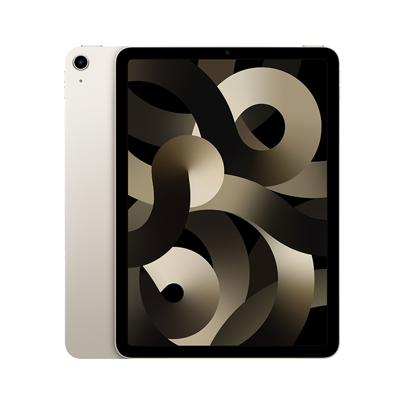 Apple 苹果 iPad Air 5 2022款 10.9英寸 iPadOS 平板电脑 (2360*1640、M1、256GB、WLAN版、星光色)
