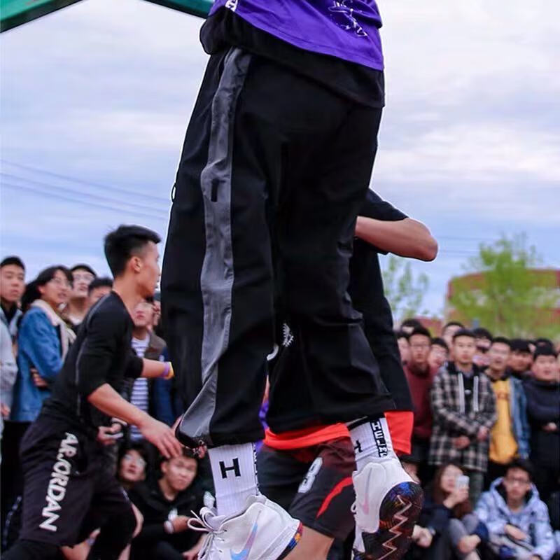 helmet soul头盔哥休闲运动流时尚百搭束脚宽松卫裤春夏季薄款侧边