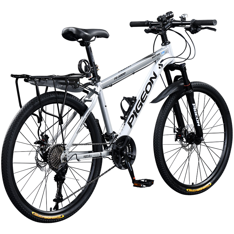 百亿补贴:飞鸽(FLYING PIGEON)飞鸽山地自行车成人男女变速青少年中小学生车越野户外骑行赛单车 【铝合金】G8002代-辐条轮-白色 27.5寸轮组(适合170-190cm) 21速入门版628元