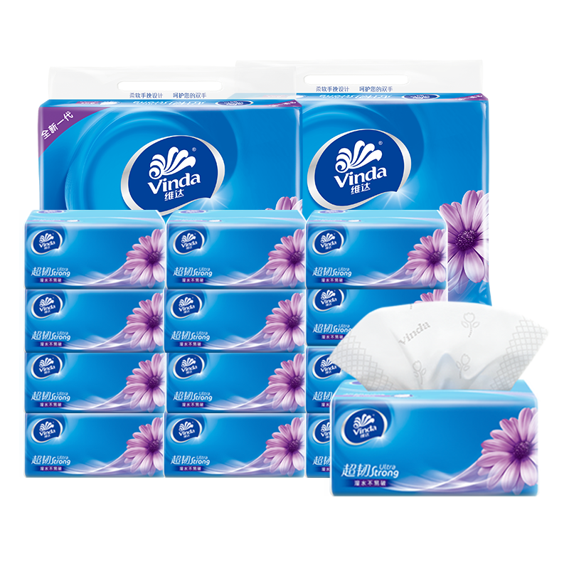 ά�Vinda����ֽ ʪˮ�����Ʋͽ�ֽ�������� 3�� 100��*24�� 42.9Ԫ