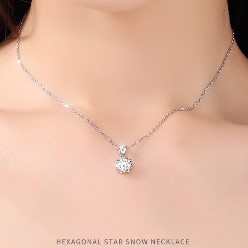 洛希曼耳钉女镶钻高级感耳环气质耳饰耳坠生日礼物送女朋友老婆【证书】 豪华礼盒+一克拉莫桑钻耳钉+项链