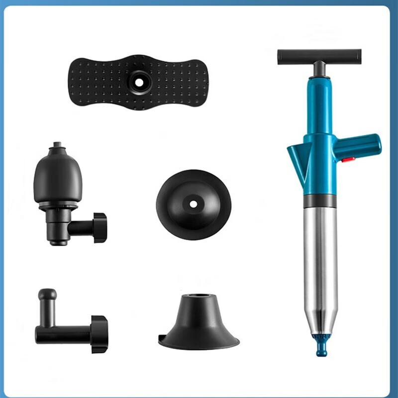 艾森林马桶疏通器通厕所通马桶神器下水道管道疏通器一体充打一炮通 新款28代不锈钢一体式