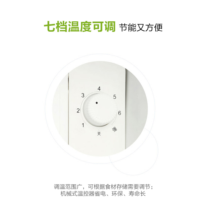 统帅（Leader）海尔出品 93升 单门办公室租房小冰箱（闪银） 微冷冻室 七档变温 BC-93LTMPA