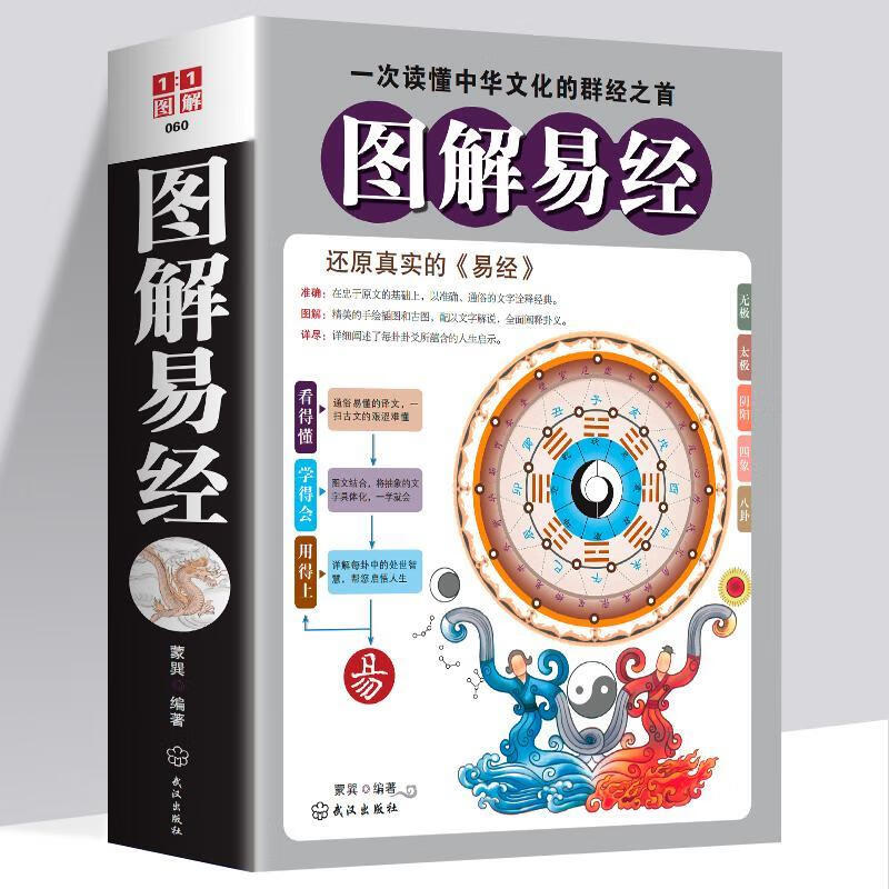 图解易经白话讲解原版六十四卦易经入门周易全书国学经典《易经》 如图图解易经属于什么档次？