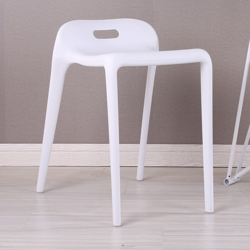 时尚创意椅子简约现代餐桌高凳钻蚀某商场比如 a306白色马镫(出口款)