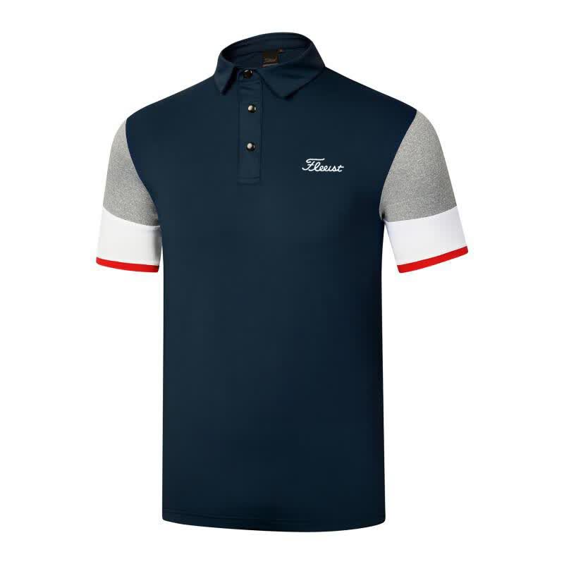 tit·leist泰特利斯新款户外运动短袖体恤polo衫高尔夫球衣服男golf