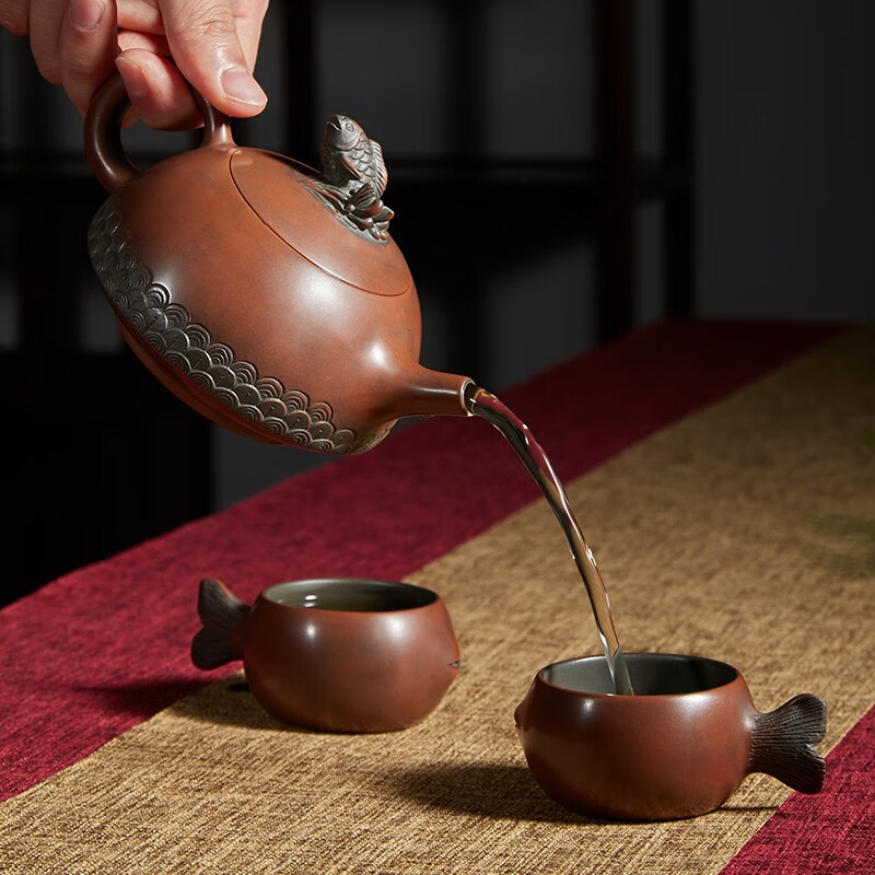 加藤孝爾 紅瓷天目茶碗 共箱 茶道具 茶道具 茶碗 窯元 真玉園 加藤