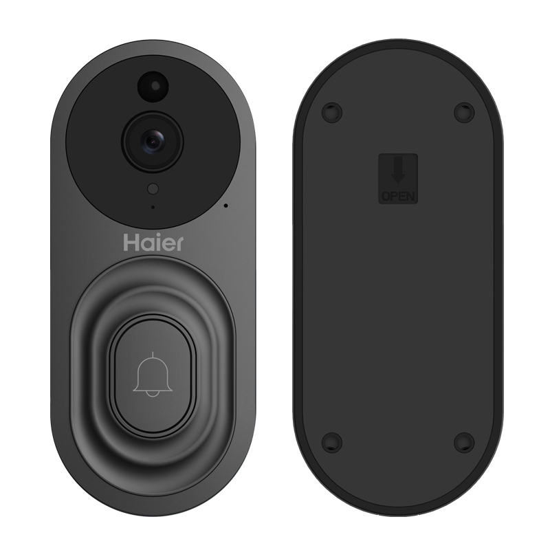 海尔（Haier）可视门铃 摄像头 家用监控器智能摄像机 智能门铃电子猫眼 无线wifi手机远程HCD-18B20-U1