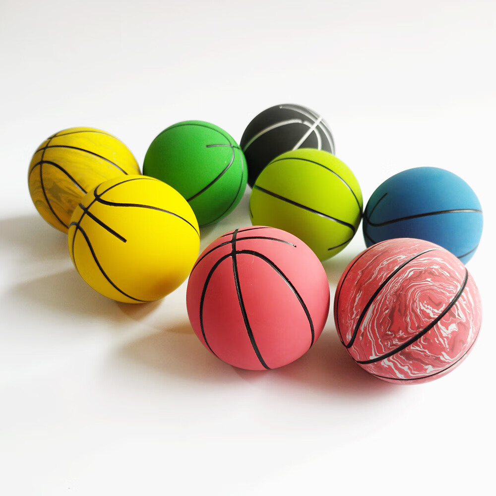 0cm橡胶弹力球空心拍拍运动篮球壁球小学生课间篮球玩具球 空心小篮球