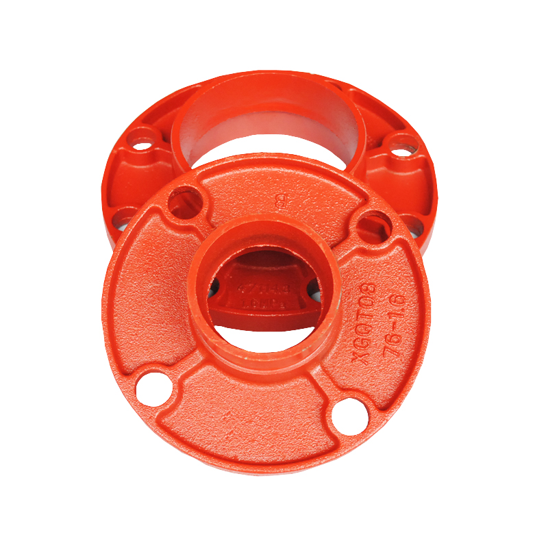 万康德沟槽管件沟槽转换法兰短管法兰卡箍钢卡转兰 dn50=60