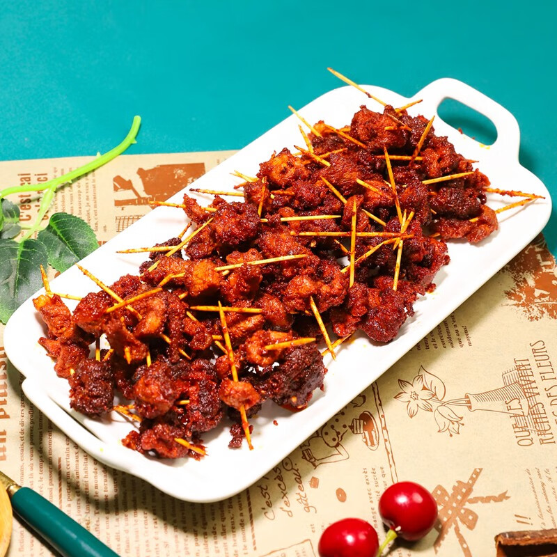 滩羊鲜生 宁夏滩羊肉 生鲜牙签肉纯手工羊肉串调理半成品烤肉烧烤食材