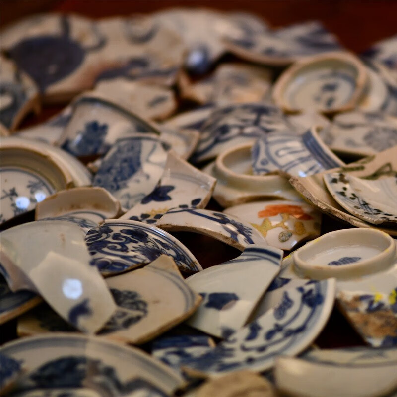 游此斋艺术品瓷器陶瓷学习图案碎片标本古玩真品文玩艺术品景德镇瓷器