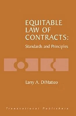 预订 equitable law of contracts: standards and princ