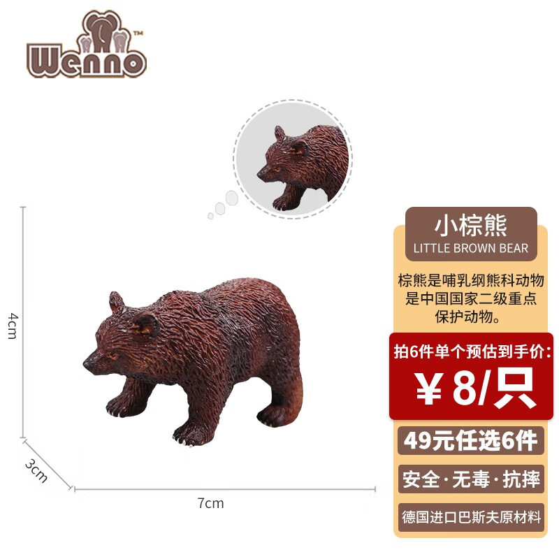 真实体验评测Wenno儿童仿真动物玩具如何怎么样，告知二个月经验分享