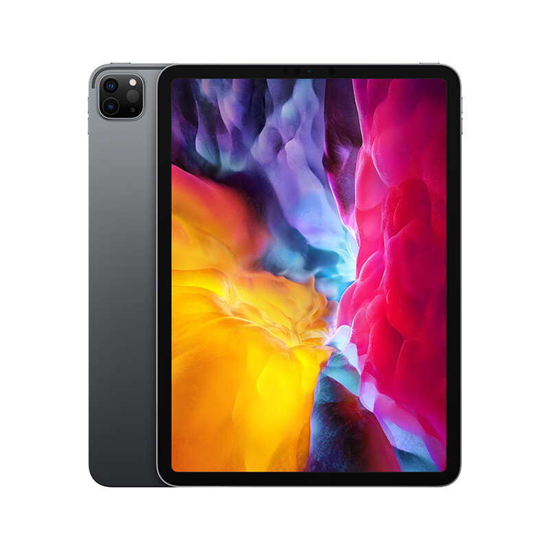 【键盘双面夹套装】Apple iPad Pro 11英寸平板电脑 2020年新款(128G WLAN版/全面屏/A12Z/Face ID/MY232CH/A) 深空灰色