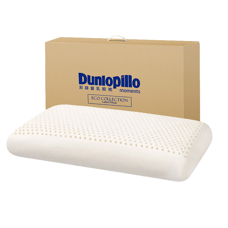 鄧祿普(Dunlopillo) 【斯里蘭卡進(jìn)口】天然乳膠枕芯 波浪曲線(xiàn)頸椎枕透氣舒睡乳膠枕頭 ECO 超柔標準枕 斯里蘭卡