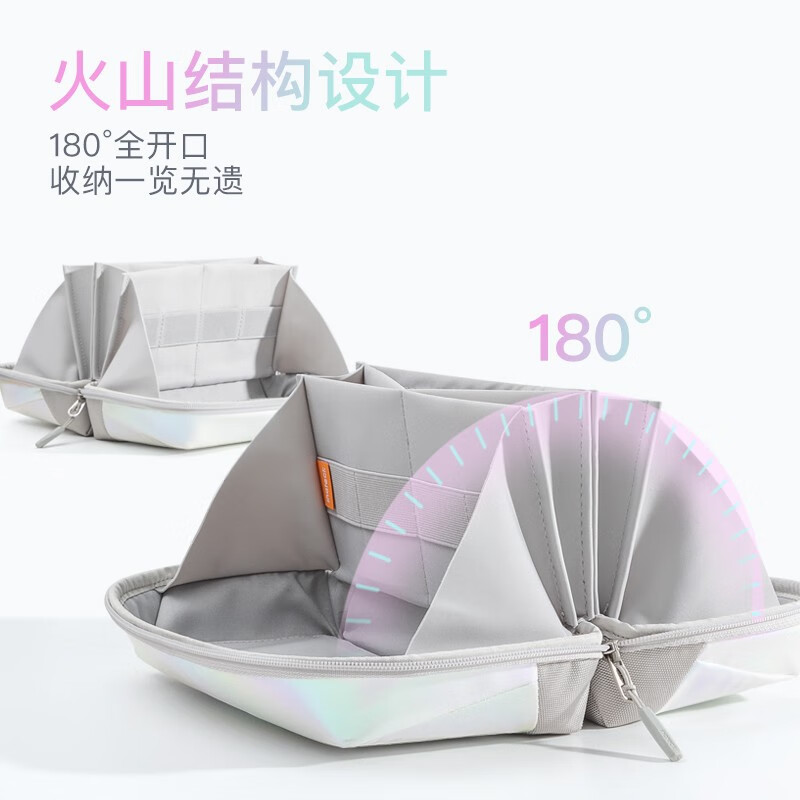 inateck火山包数码收纳包数据线充电器电脑配件旅行配件整理情侣礼物实用 幻彩白|火山款|常规容量