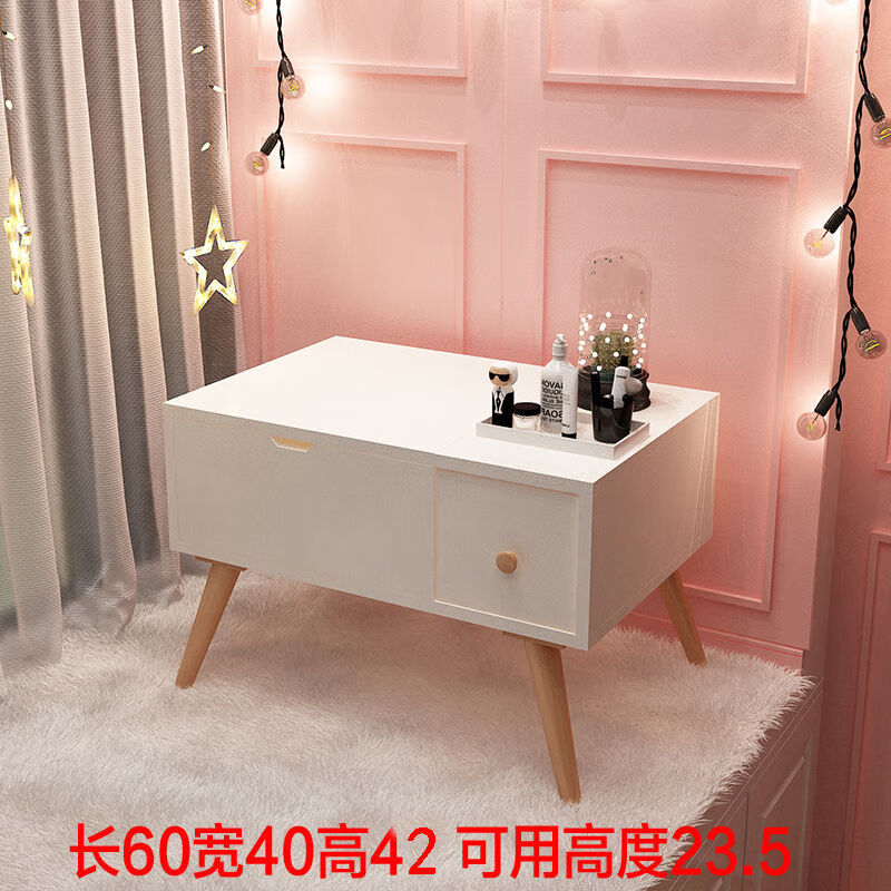 渺帆飘窗梳妆台小型化妆台卧室阳台加深化妆桌迷你翻盖收纳柜书桌一体