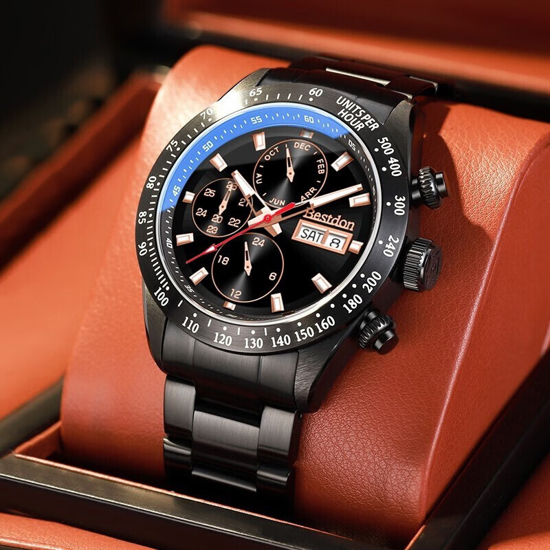 邦顿(bestdon)瑞士认证手表男全自动机械表防水夜光街头男士腕表礼盒
