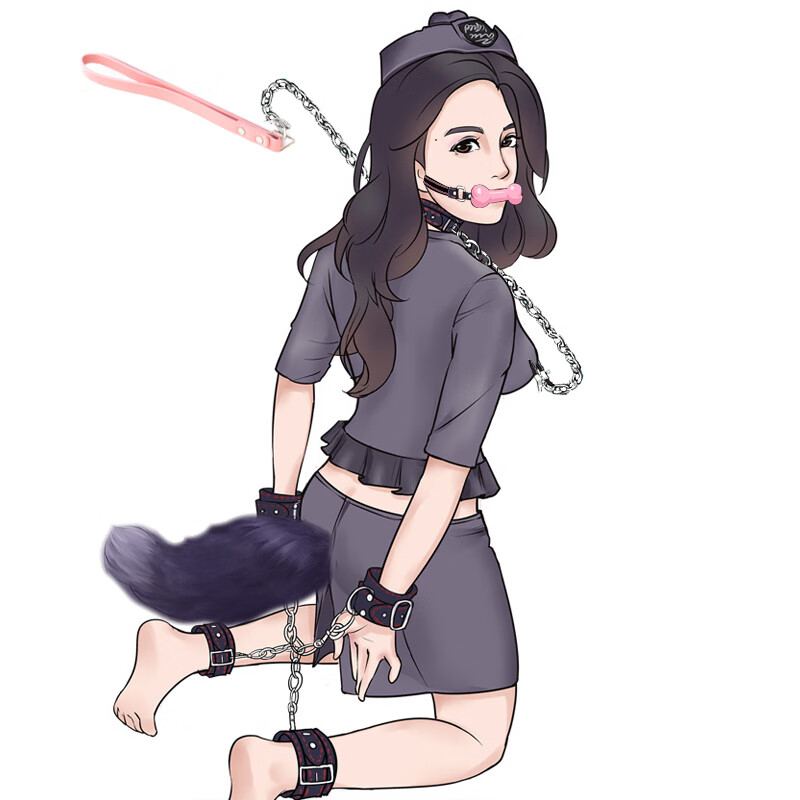 工具男调教捆绑束缚奴另类十字扣玩具刑器具套装女口塞项圈牵绳引乳夹