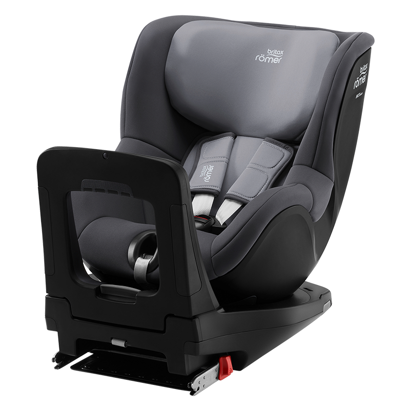 宝得适（BRITAX）宝宝儿童安全座椅0-4岁360度旋转汽车ISOFIX硬接口双面骑士PLUS i-Size星空灰-正反各6档角度