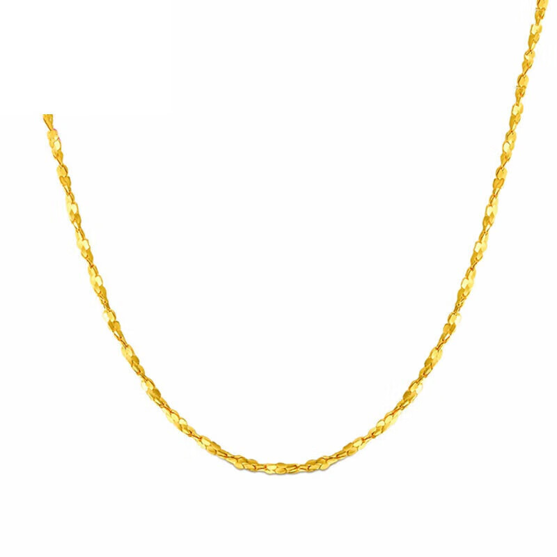 菜百首饰 黄金项链 足金满天星黄金项链 计价 约3.25克约40厘米