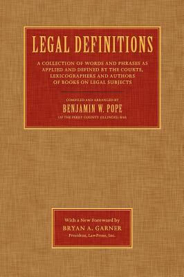预订Legal Definitions: A Collection of Words and Phr