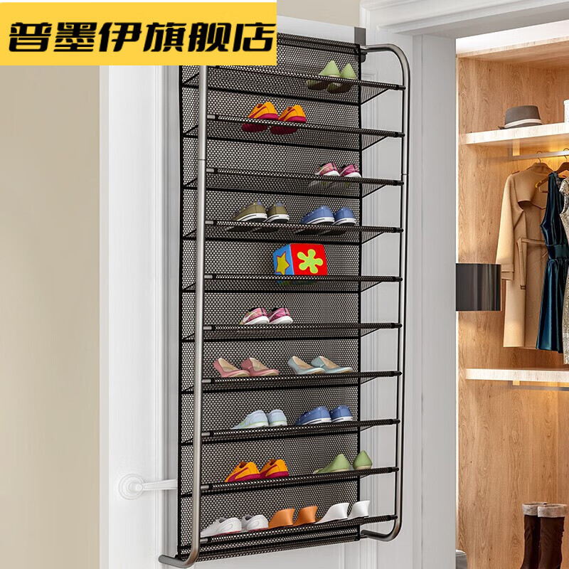 挂门鞋架拖鞋架挂门后鞋柜贴挂墙上鞋子壁挂式放架子家用挂壁多层壁挂